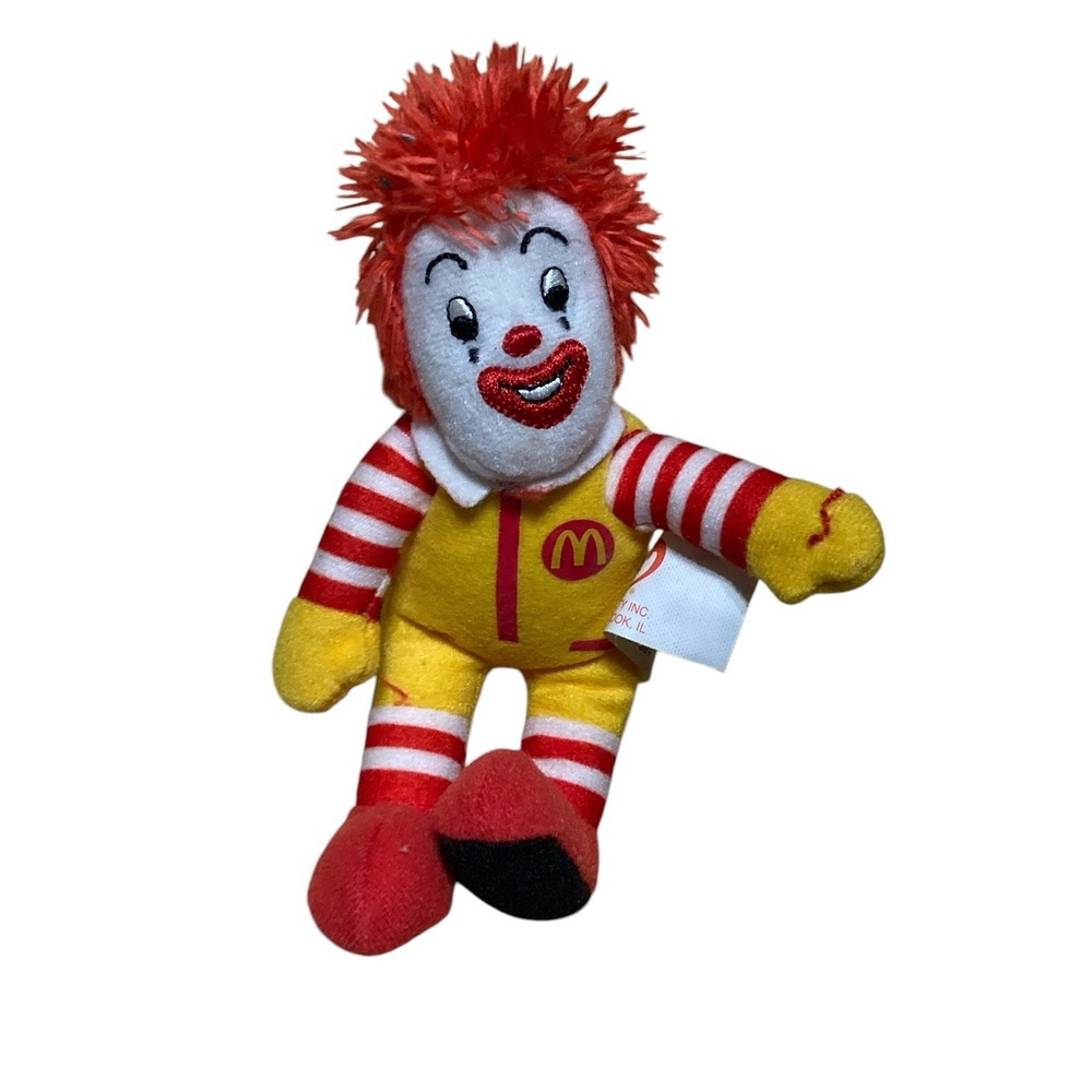 Ty Beanie Ronald Mcdonald 6" 30yrs of Happiness Happy Meal plush toy 2009